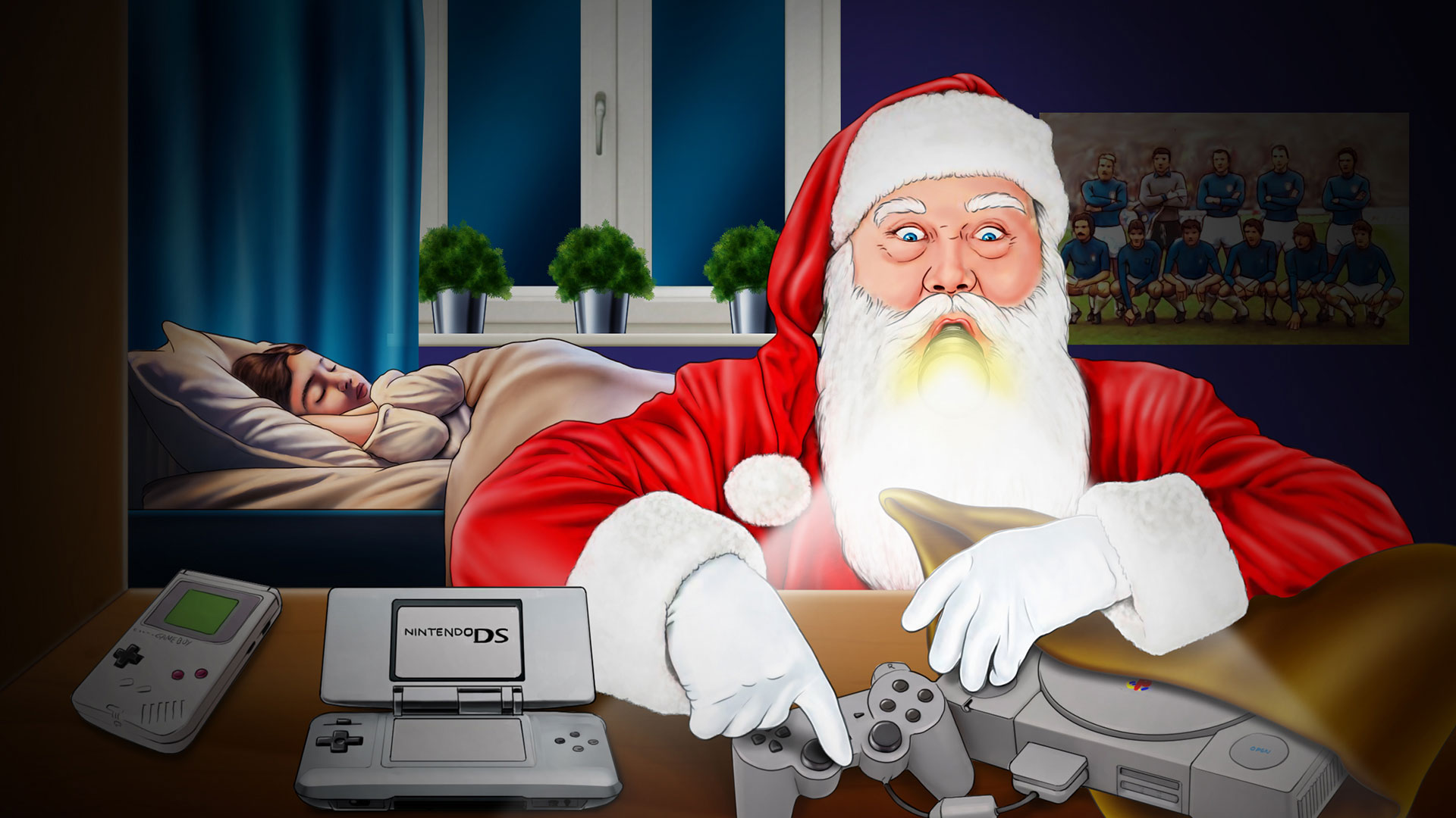 Storyboard GameStop Babbo Natale