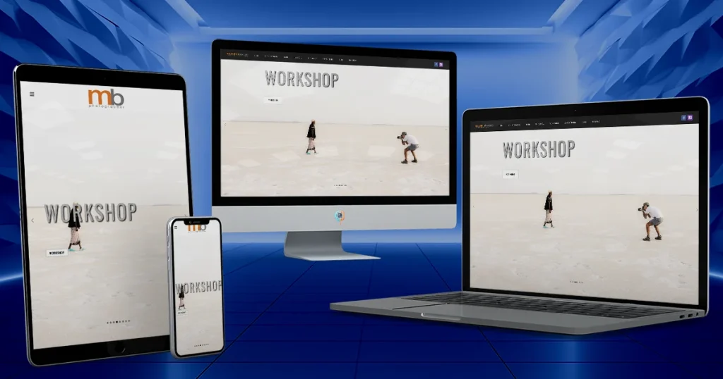 Anteprima del sito web di Massimo Bicciato, fotografo e storyteller, progettato da StudioPigna su desktop, smartphone, tablet e portatile