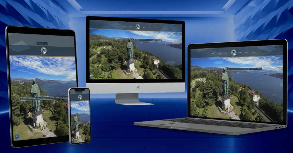 Anteprima del sito web Statua di San Carlo Borromeo progettato da StudioPigna su desktop, smartphone, tablet e portatile