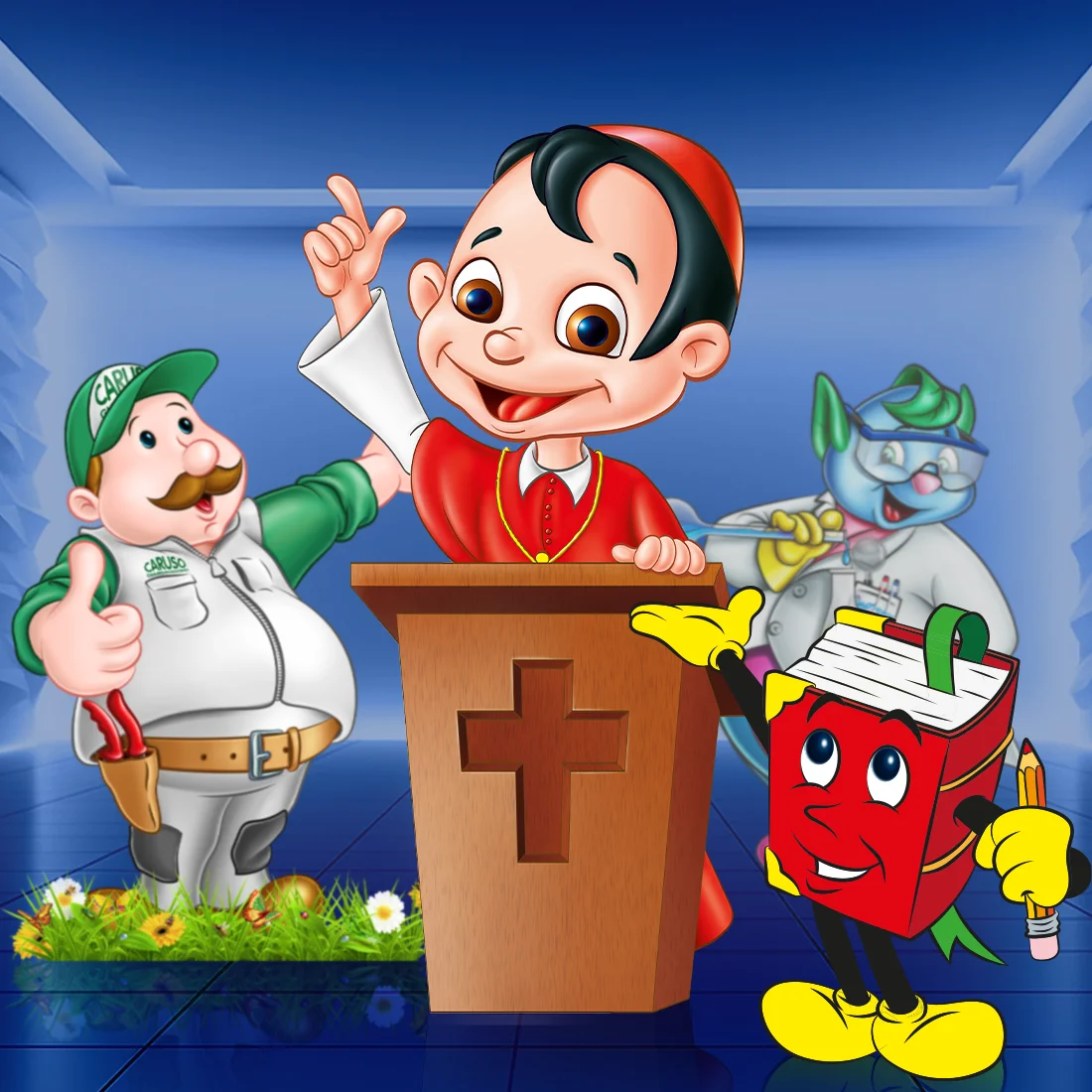 Mascotte Plastino, Giardiniere, Diario educativo, Piccolo San Carlo