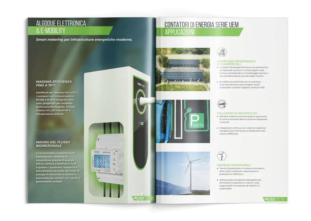 Apertura catalogo prodotti Algodue doppia pagina